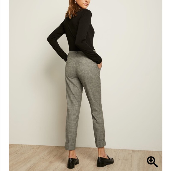 RW&CO. Houndstooth Flannel Signature Fit Slim Leg Ankle Pant - Picture 2 of 3